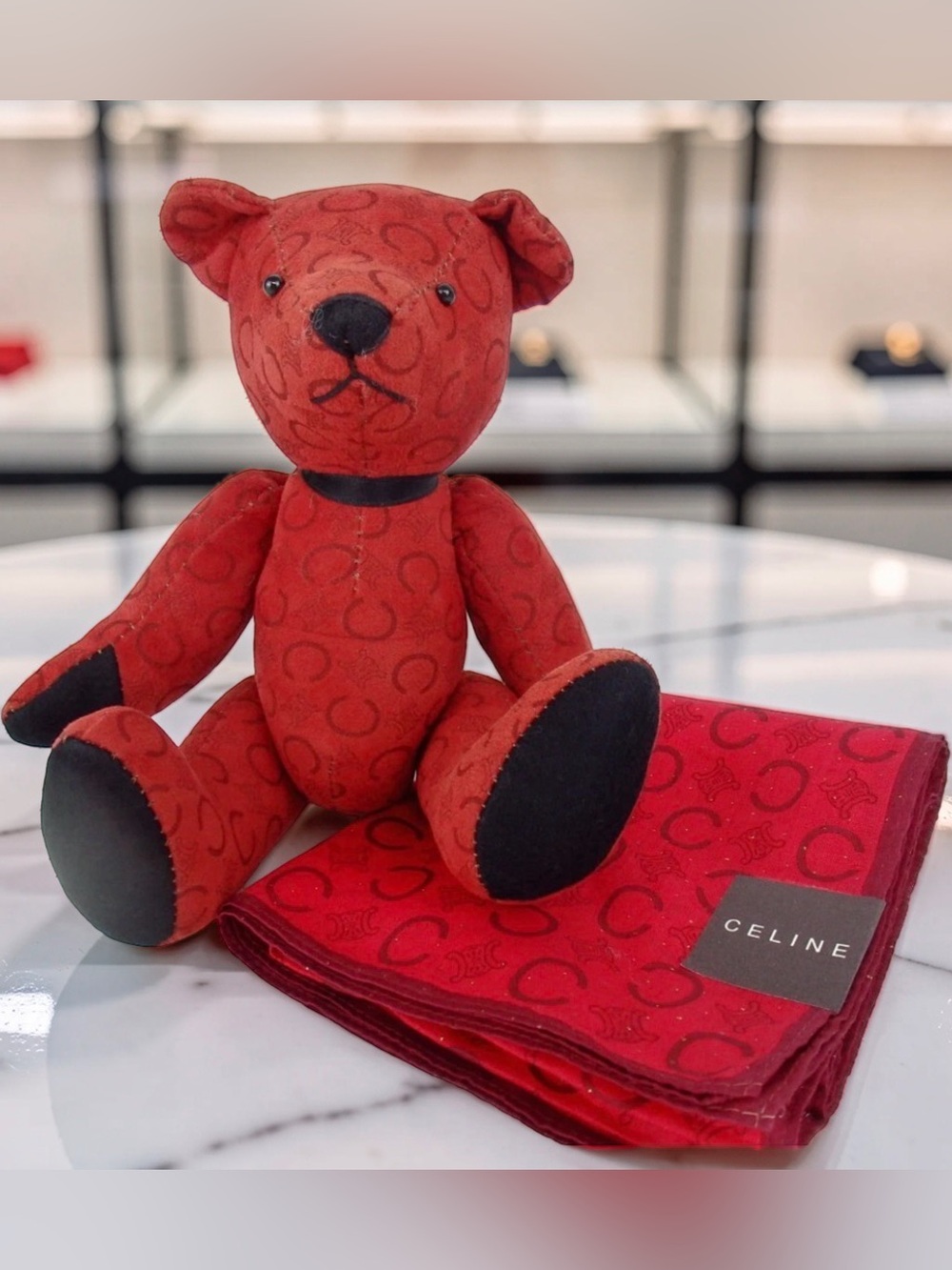Celine 2-Pc Set: Bear Plus & Handkerchief ♥️